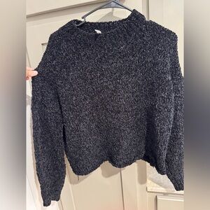 Black Cropped Sweater